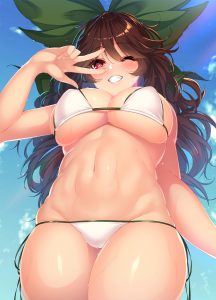 下から水着1-5 C95コミックマーケット TOUHOU Color Illustration I 東方まとめカラーイラスト集 サンプル